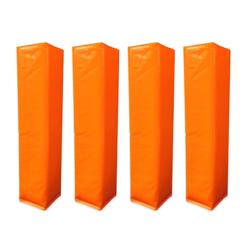 Markwort Football Pylons for Goal Line & End Zone - Orange - 4 Pcs