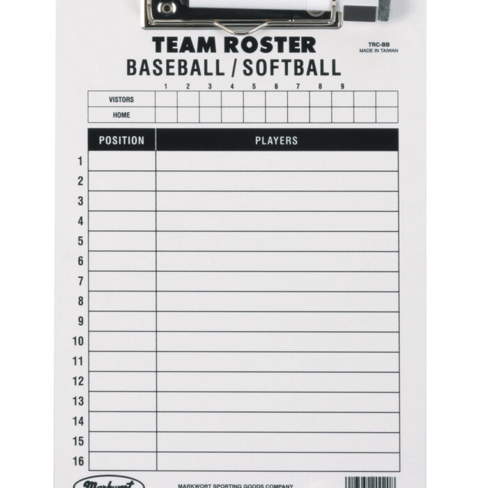 Markwort Baseball Softball Roster Clipboard